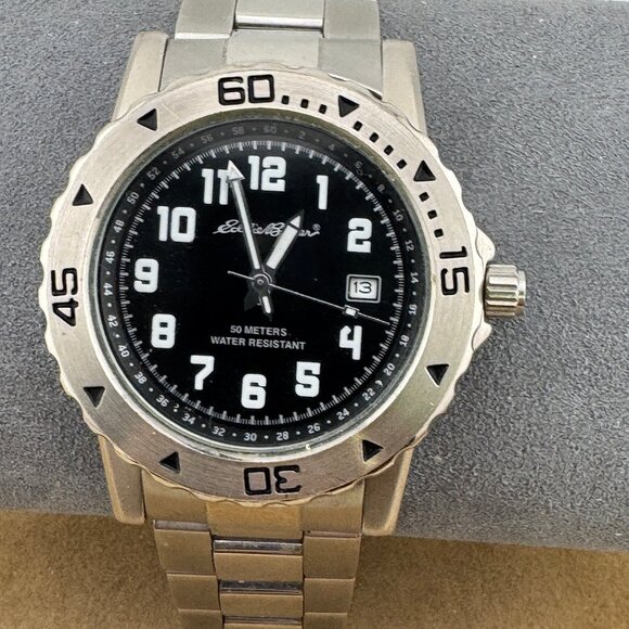 Vintage Eddie Bauer Men's Diving Watch Model LG 0133 Interchangeable straps - Picture 2 of 8